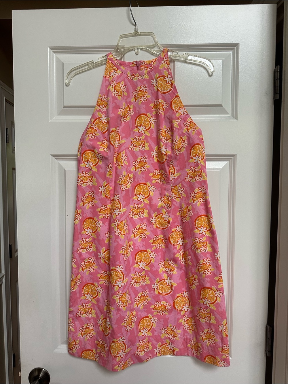 Lilly Pulitzer Pink Floral Citrus Print Shift Dress